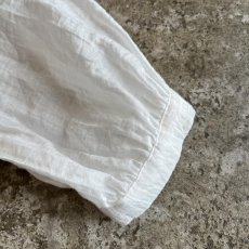 画像5: FRONT FRILL LINE DESIGN SHEER L/S BLOUSE / Ladies M (5)