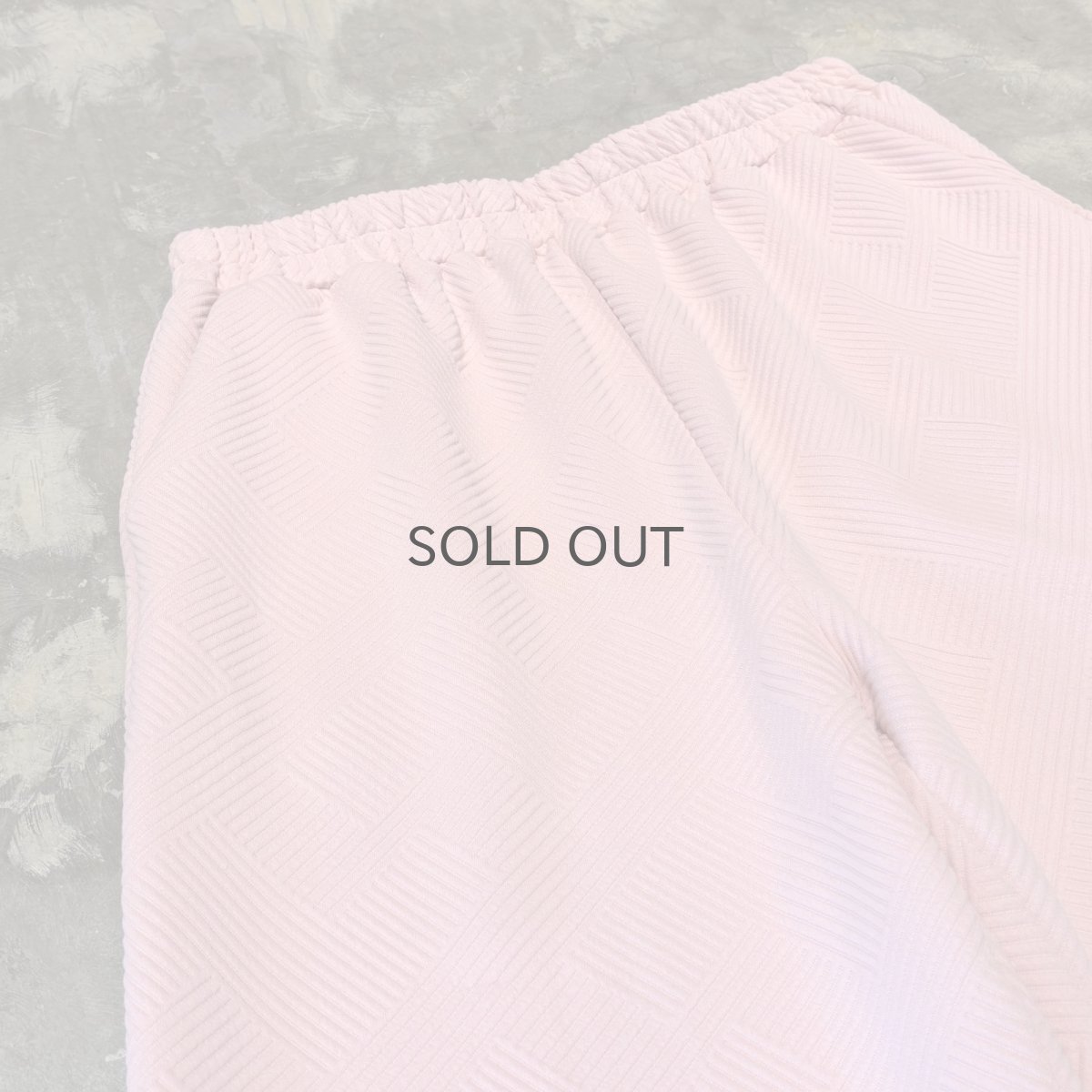 画像3: PINK COLOR 3D PATTERN WIDE SILHOUETTE PANTS / W30~FREE (3)