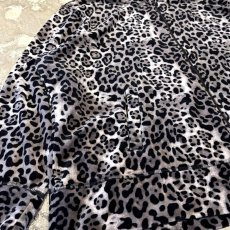 画像5: ALL OVER LEOPARD PATTERN VELOUR ZIP UP JACKET / Mens XL (5)