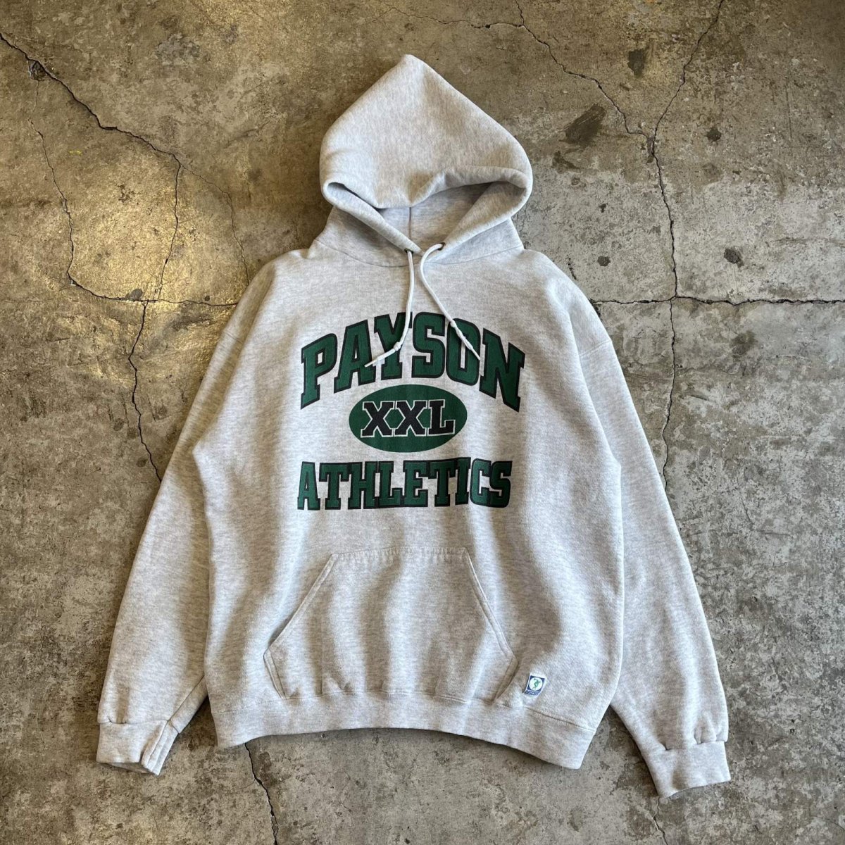 画像1: "PAYSON ATHLETICS" COLOR LOGO PRINTED DESIGN SWEAT HOODIE / Ladies L / MADE IN USA  (1)