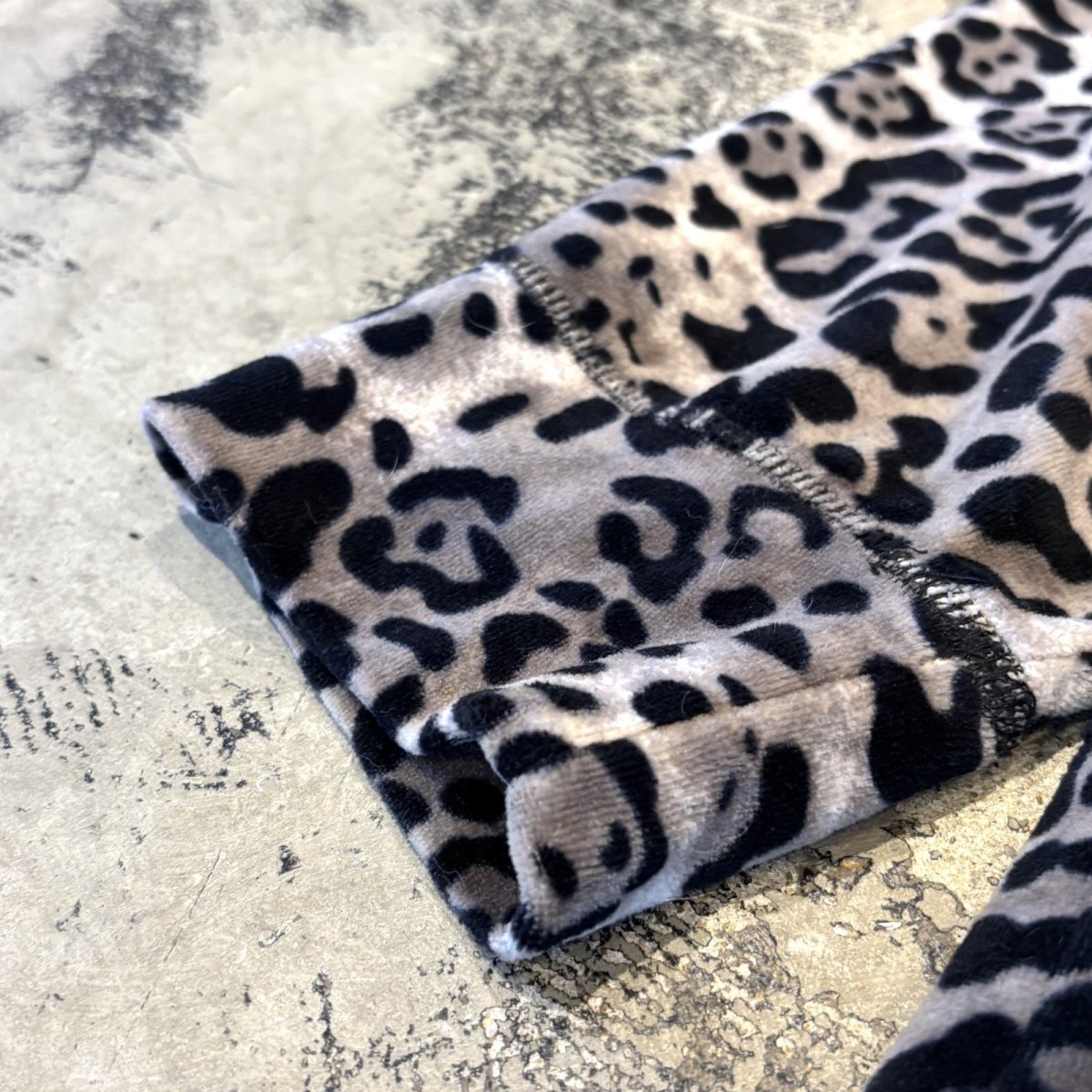 画像7: ALL OVER LEOPARD PATTERN VELOUR ZIP UP JACKET / Mens XL (7)