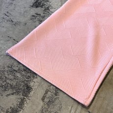 画像8: PINK COLOR 3D PATTERN WIDE SILHOUETTE PANTS / W30~FREE (8)