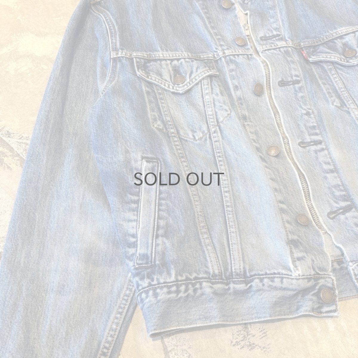 画像6: 【Wiz&Witch】"WANDERER" NO COLLAR ZIP UP DENIM JACKET / OS (6)