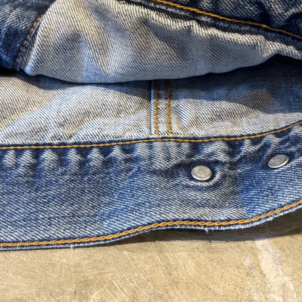 画像9: 【Wiz&Witch】"WANDERER" NO COLLAR ZIP UP DENIM JACKET / OS (9)