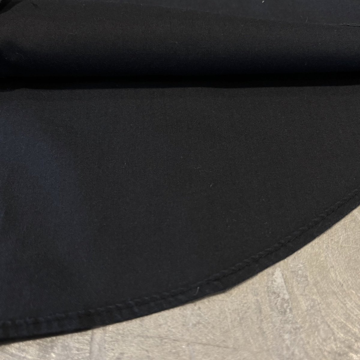 画像8: FRONT PLEATED BLACK COLOR DRESS L/S SHIRT / Mens L (8)