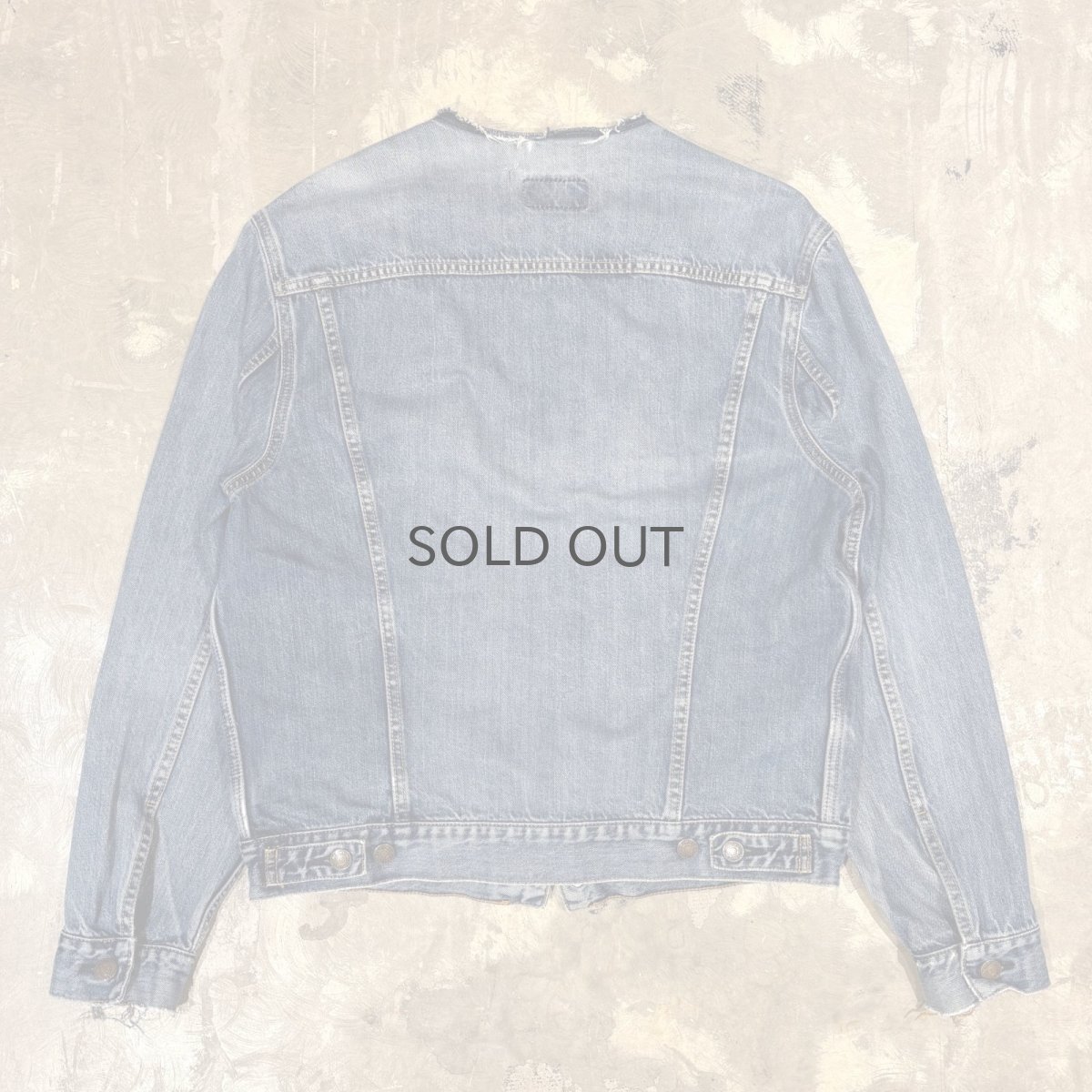 画像3: 【Wiz&Witch】"WANDERER" NO COLLAR ZIP UP DENIM JACKET / OS (3)