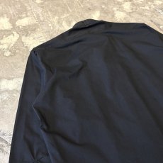 画像9: FRONT PLEATED BLACK COLOR DRESS L/S SHIRT / Mens L (9)