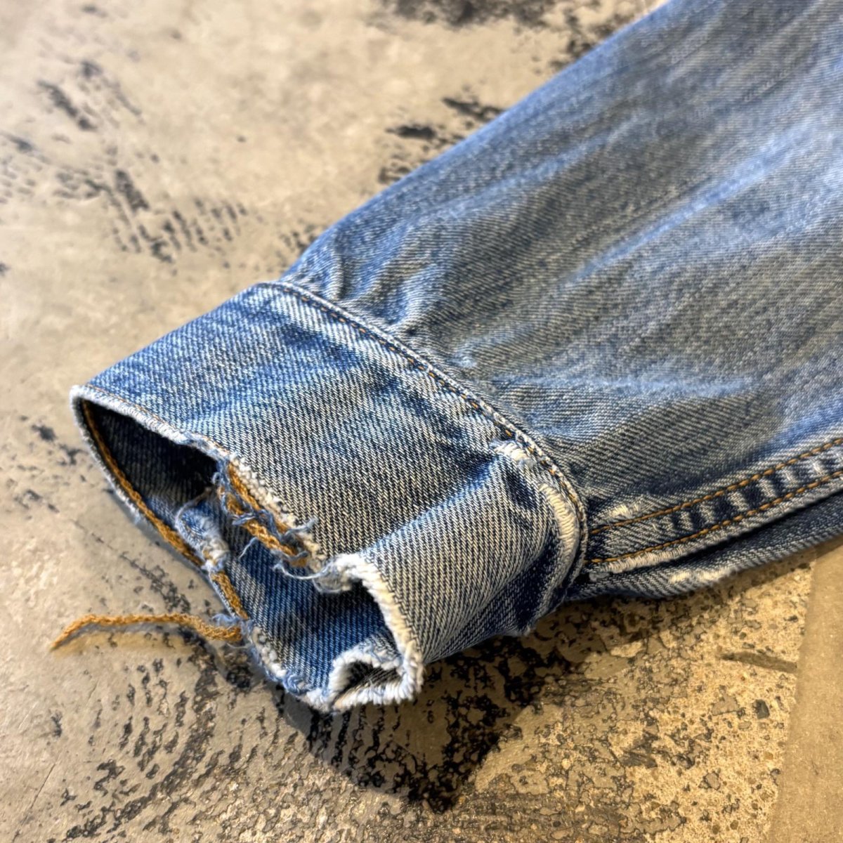 画像8: 【Wiz&Witch】"WANDERER" NO COLLAR ZIP UP DENIM JACKET / OS (8)