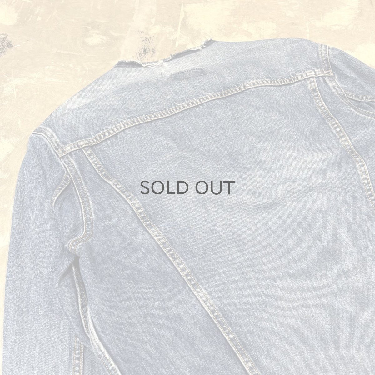 画像10: 【Wiz&Witch】"WANDERER" NO COLLAR ZIP UP DENIM JACKET / OS (10)