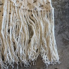 画像6: CROCHET DESIGN LONG FRINGE VEST / Ladies S(M) (6)