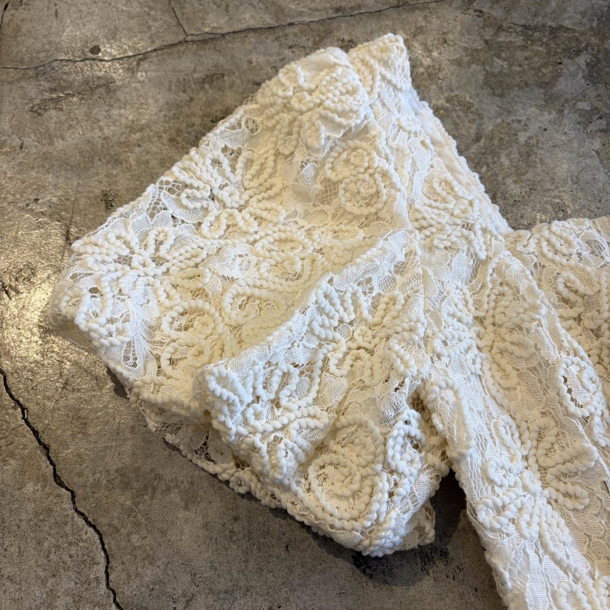 画像4: BACK LACE UP DESIGN PUFF SLLEVE SHORT TOPS / Ladies S(M)  (4)