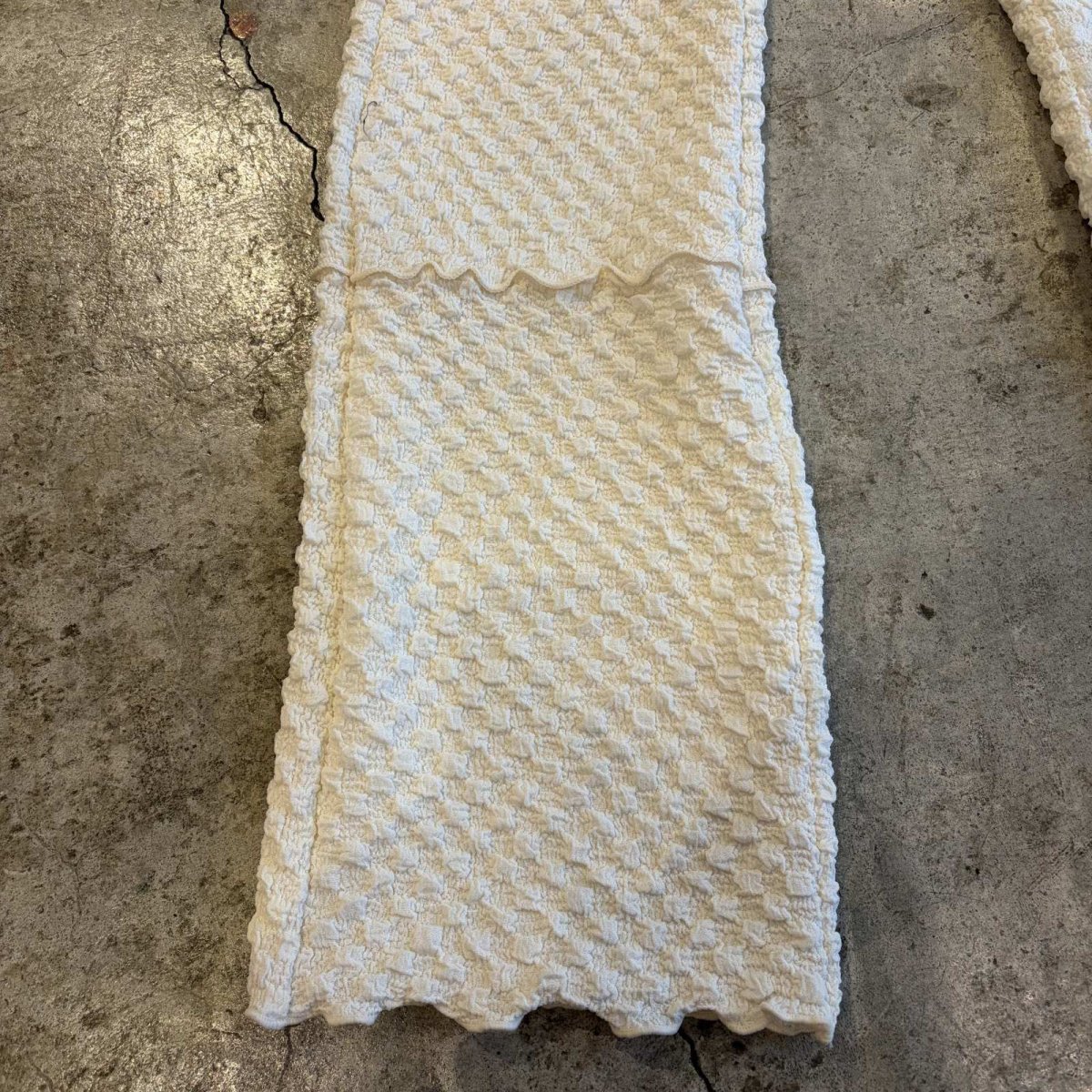 画像10: EMBOSS DESIGN STITCH LINE FLARE PANTS / W26~W35 (10)