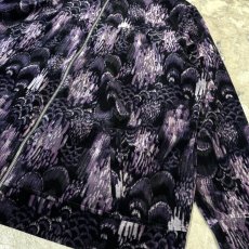 画像6: ALL OVER ARTISTIC PATTERN VELOUR ZIP UP JACKET / Mens XL (6)