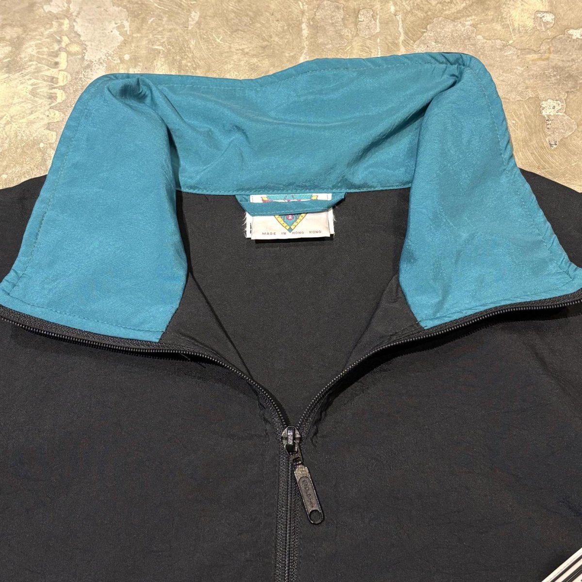 画像10: 90's "SPIDER" PATTERN SWITCHED HALF ZIP L/S TOPS / Mens L (10)