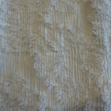 画像4: WHITE COLOR SHORT SHAGGY ALL OVER PATTERN DESIGN SKIRT / W25~W40 (4)