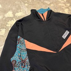 画像3: 90's "SPIDER" PATTERN SWITCHED HALF ZIP L/S TOPS / Mens L (3)