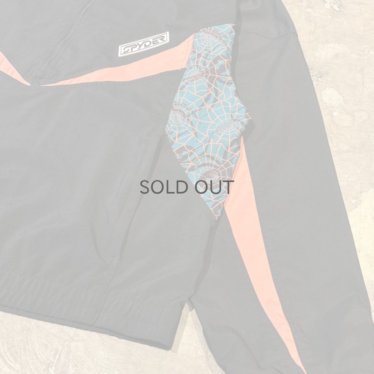 画像6: 90's "SPIDER" PATTERN SWITCHED HALF ZIP L/S TOPS / Mens L (6)