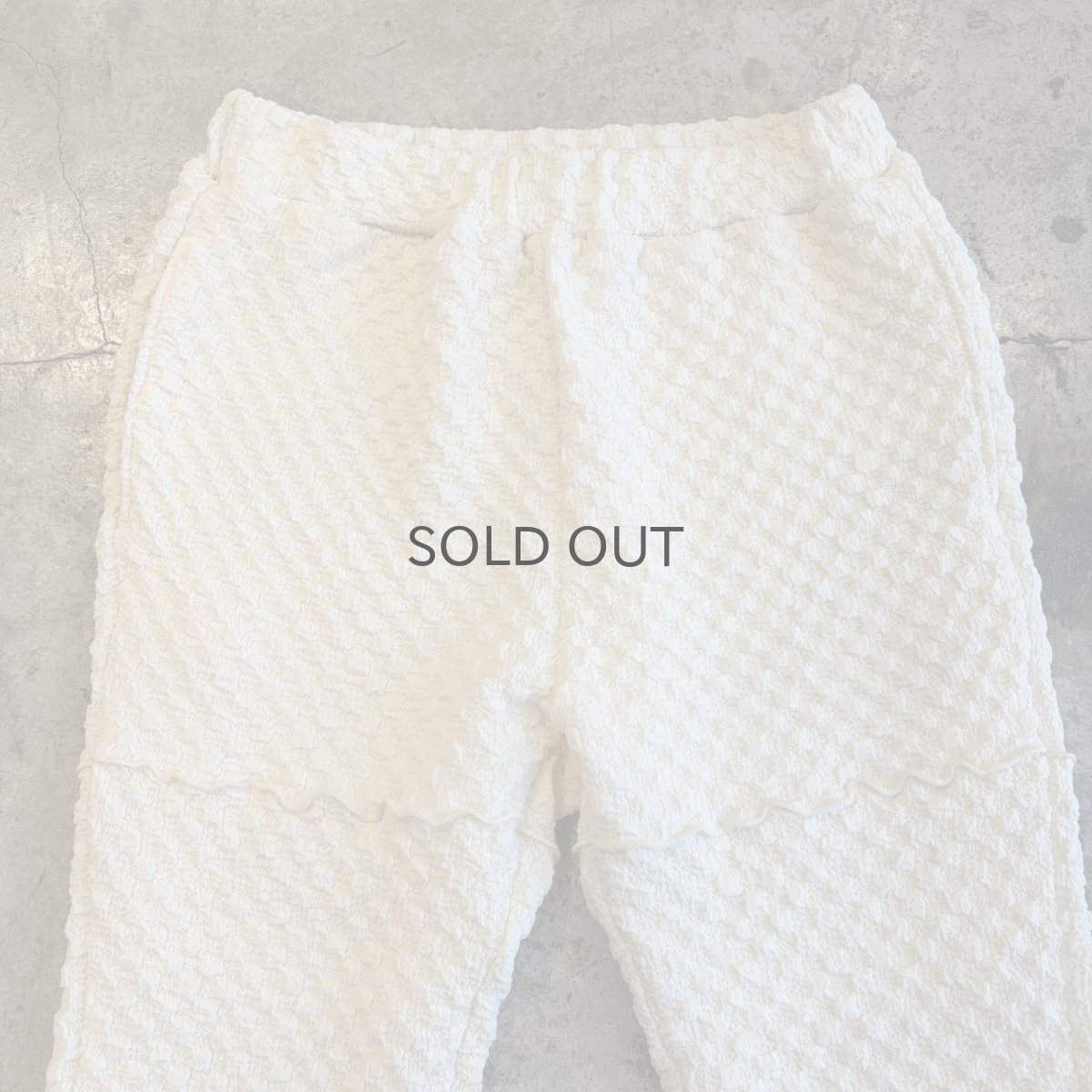 画像7: EMBOSS DESIGN STITCH LINE FLARE PANTS / W26~W35 (7)