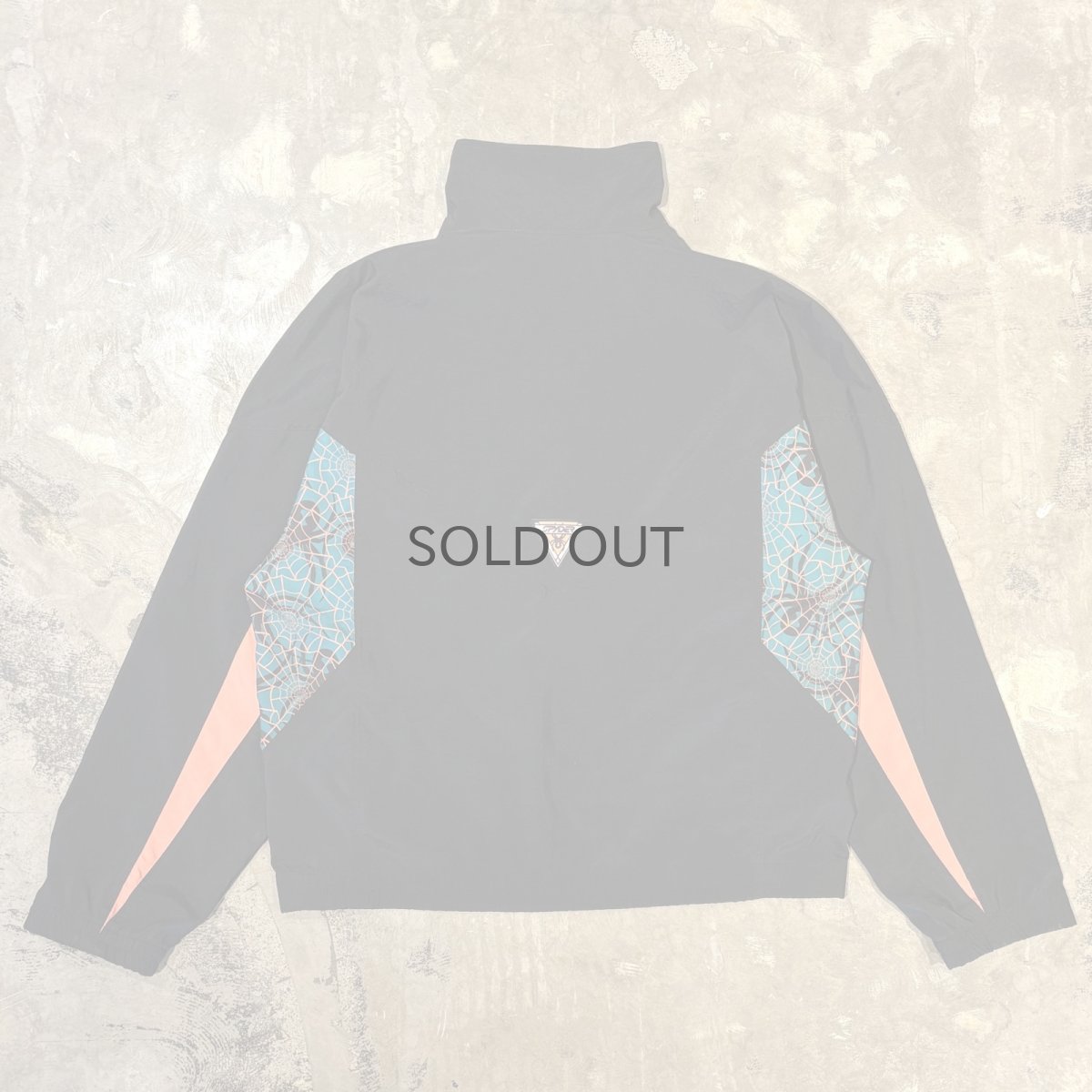 画像2: 90's "SPIDER" PATTERN SWITCHED HALF ZIP L/S TOPS / Mens L (2)