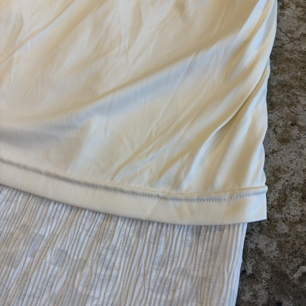 画像8: WHITE COLOR SHORT SHAGGY ALL OVER PATTERN DESIGN SKIRT / W25~W40 (8)