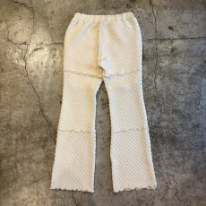 画像2: EMBOSS DESIGN STITCH LINE FLARE PANTS / W26~W35 (2)