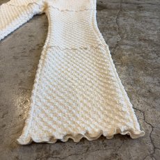 画像5: EMBOSS DESIGN STITCH LINE FLARE PANTS / W26~W35 (5)