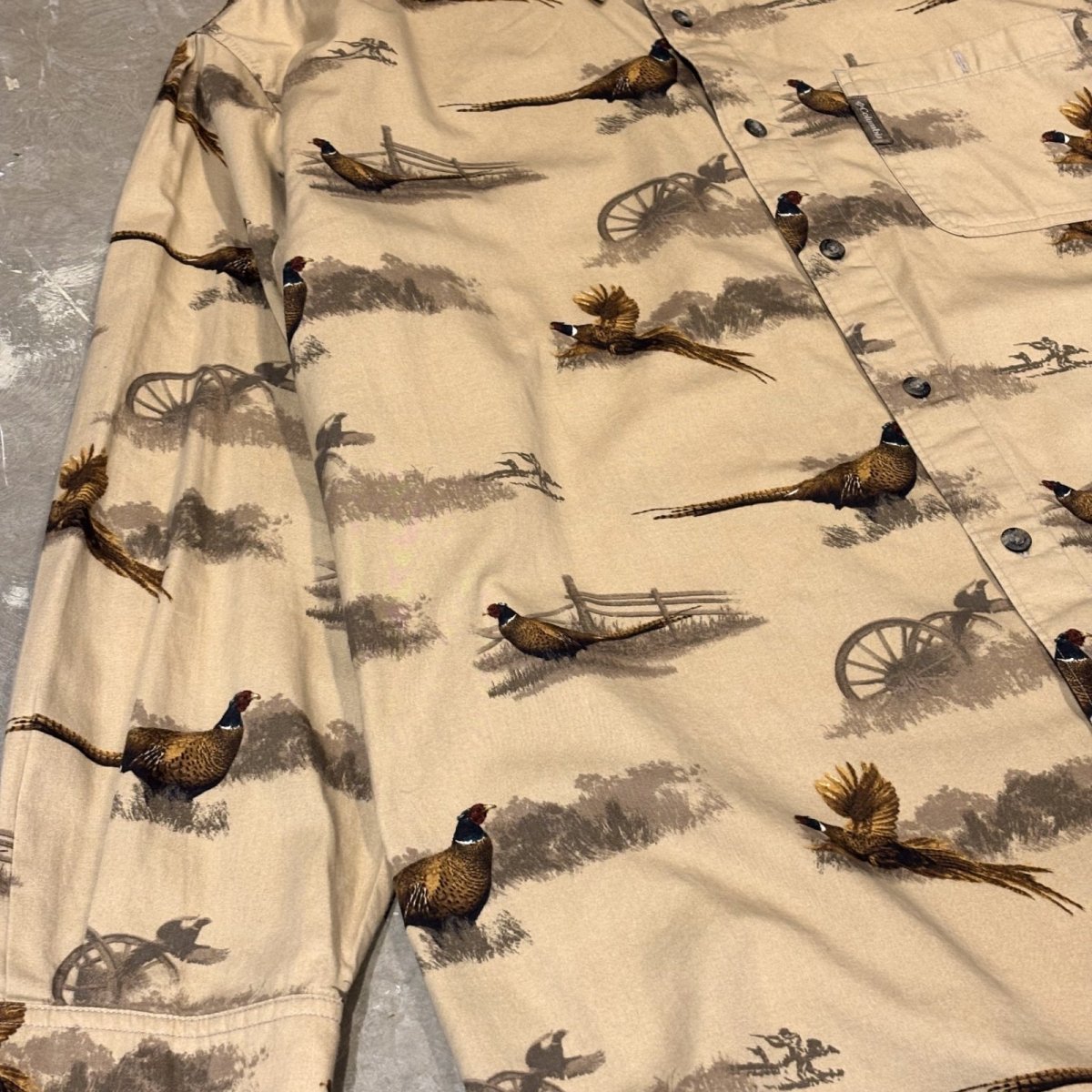 画像5: 【COLOMBIA】BIRD GRAPHIC PATTERN L/S SHIRT / Mens L (5)