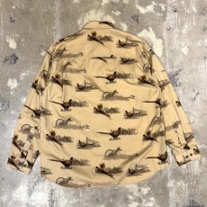 画像2: 【COLOMBIA】BIRD GRAPHIC PATTERN L/S SHIRT / Mens L (2)