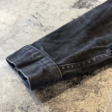 画像8: 【Wiz&Witch】"WANDERER" NO COLLAR ZIP UP DENIM JACKET / BLACK / OS (8)