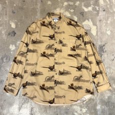 画像1: 【COLOMBIA】BIRD GRAPHIC PATTERN L/S SHIRT / Mens L (1)