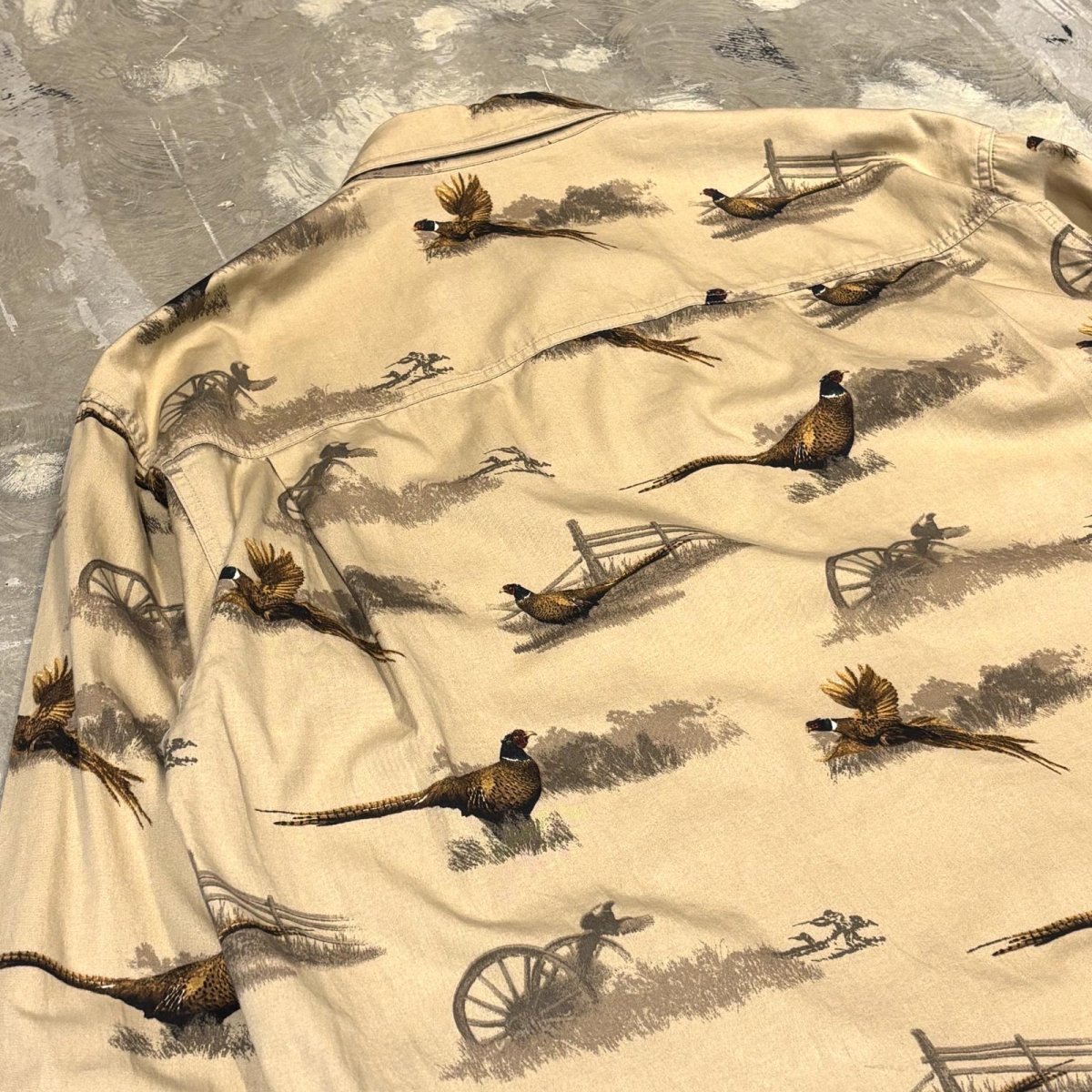 画像9: 【COLOMBIA】BIRD GRAPHIC PATTERN L/S SHIRT / Mens L (9)