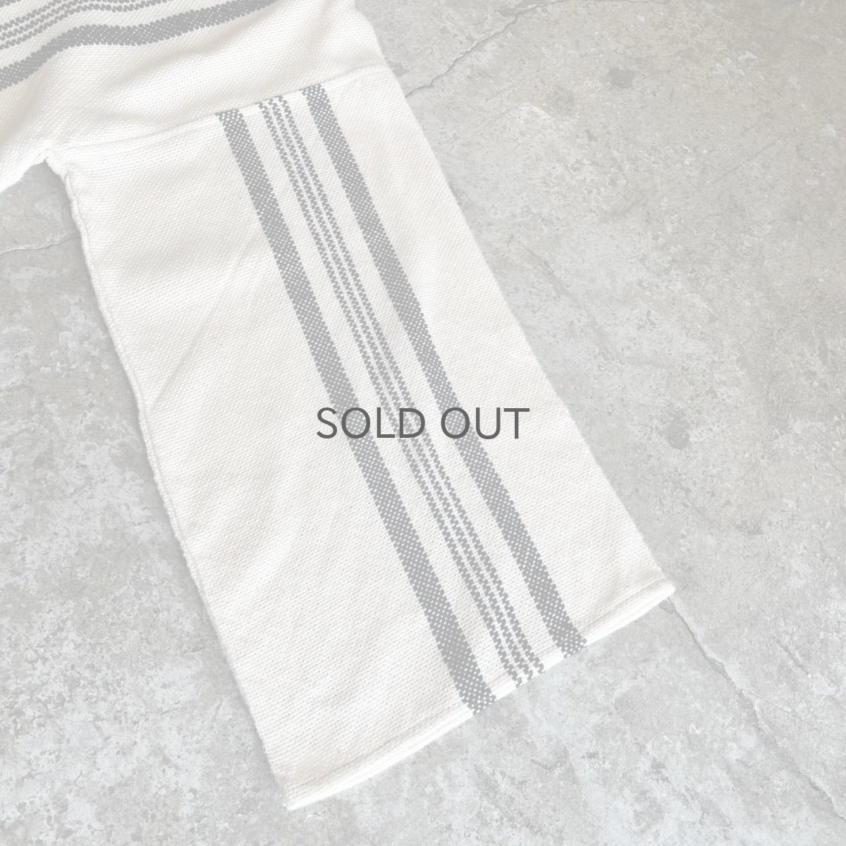 画像6: DOWN FRINGE DESIGN STRIPE PATTERN L/S TOPS / Ladies L(XS) (6)