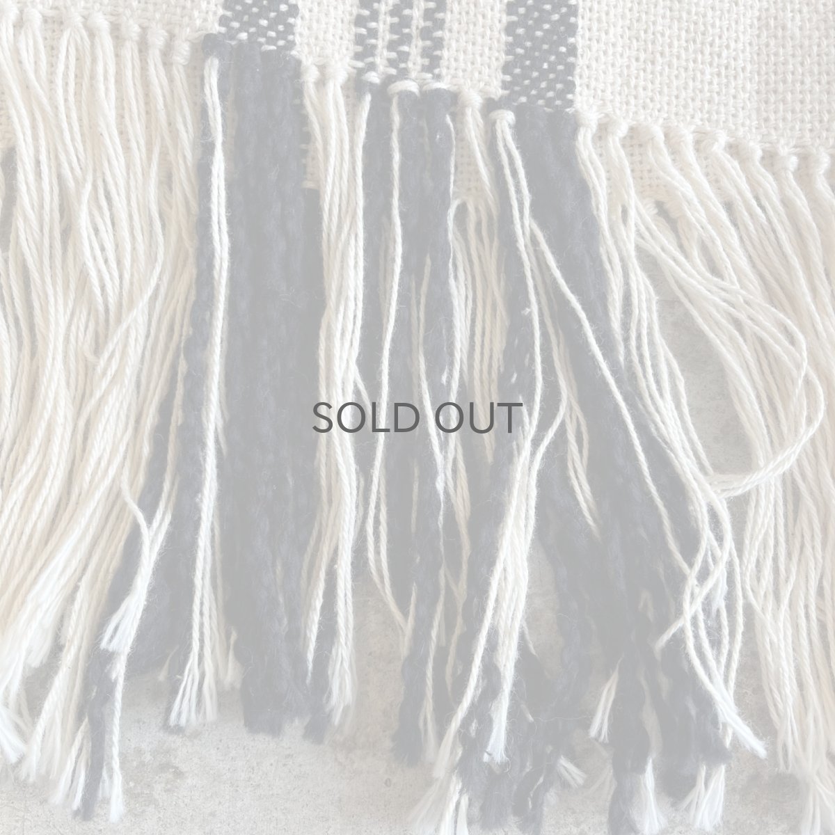 画像10: DOWN FRINGE DESIGN STRIPE PATTERN L/S TOPS / Ladies L(XS) (10)