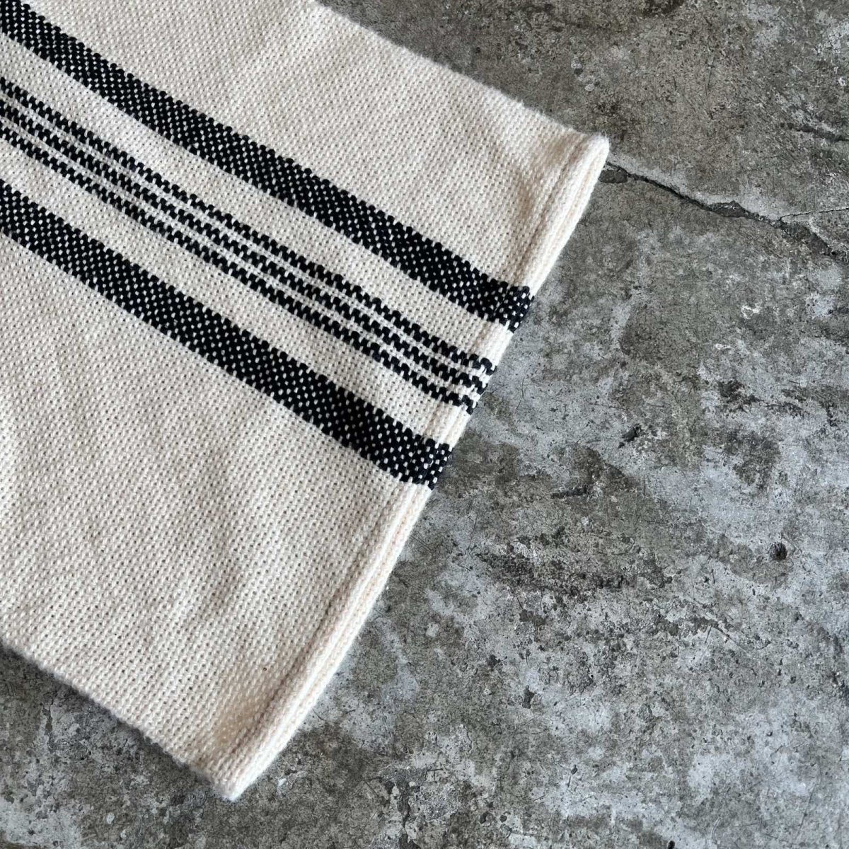 画像5: DOWN FRINGE DESIGN STRIPE PATTERN L/S TOPS / Ladies L(XS) (5)