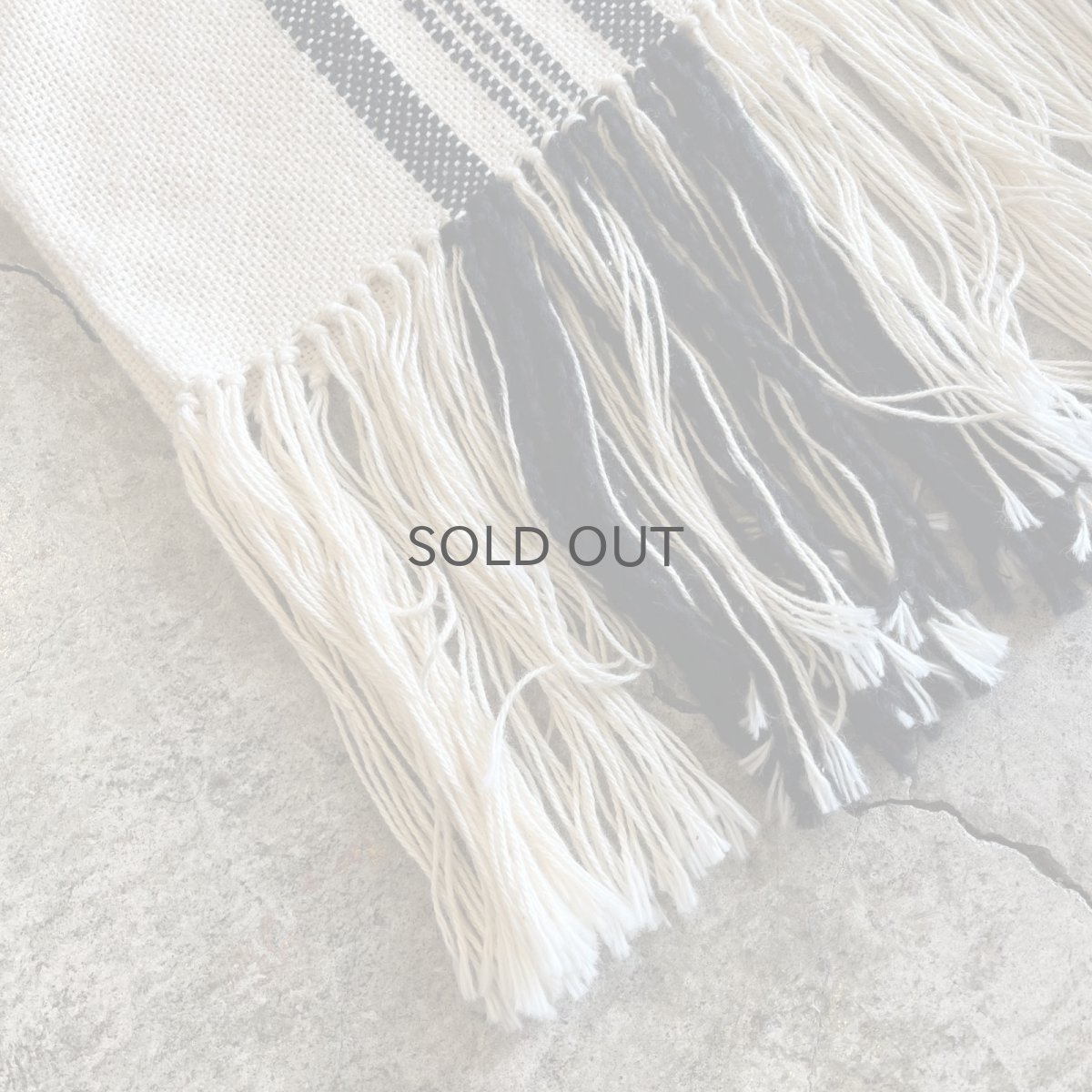 画像3: DOWN FRINGE DESIGN STRIPE PATTERN L/S TOPS / Ladies L(XS) (3)
