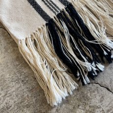 画像3: DOWN FRINGE DESIGN STRIPE PATTERN L/S TOPS / Ladies L(XS) (3)