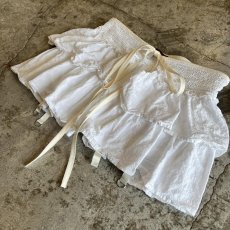 画像4: 【Wiz&Witch】"UNITED" VTG LACE MIX WRAP SKIRT / FREE (4)