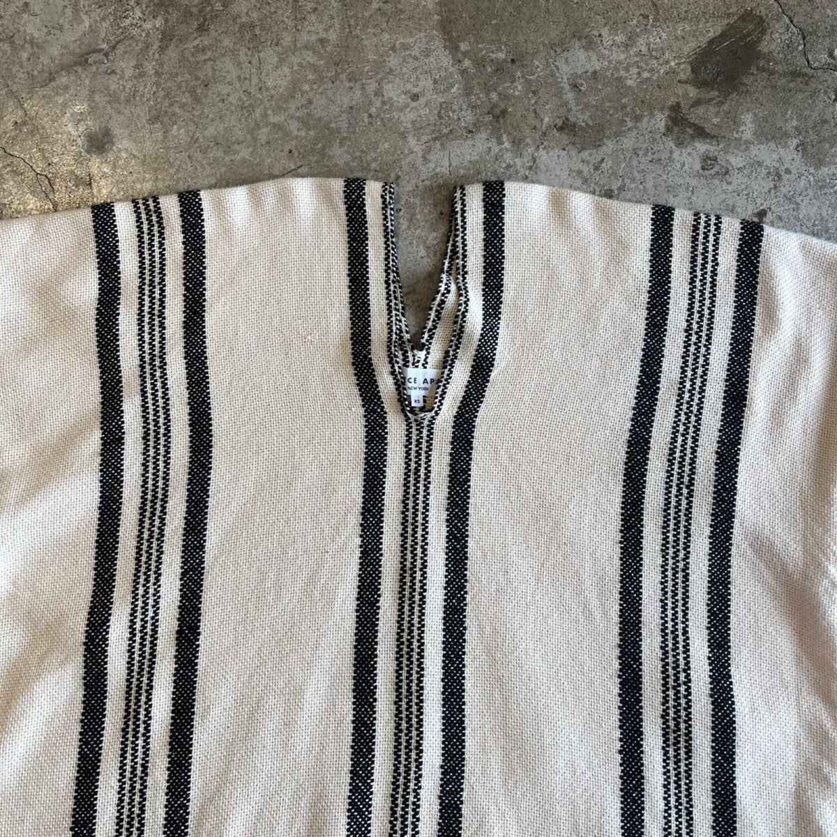 画像7: DOWN FRINGE DESIGN STRIPE PATTERN L/S TOPS / Ladies L(XS) (7)