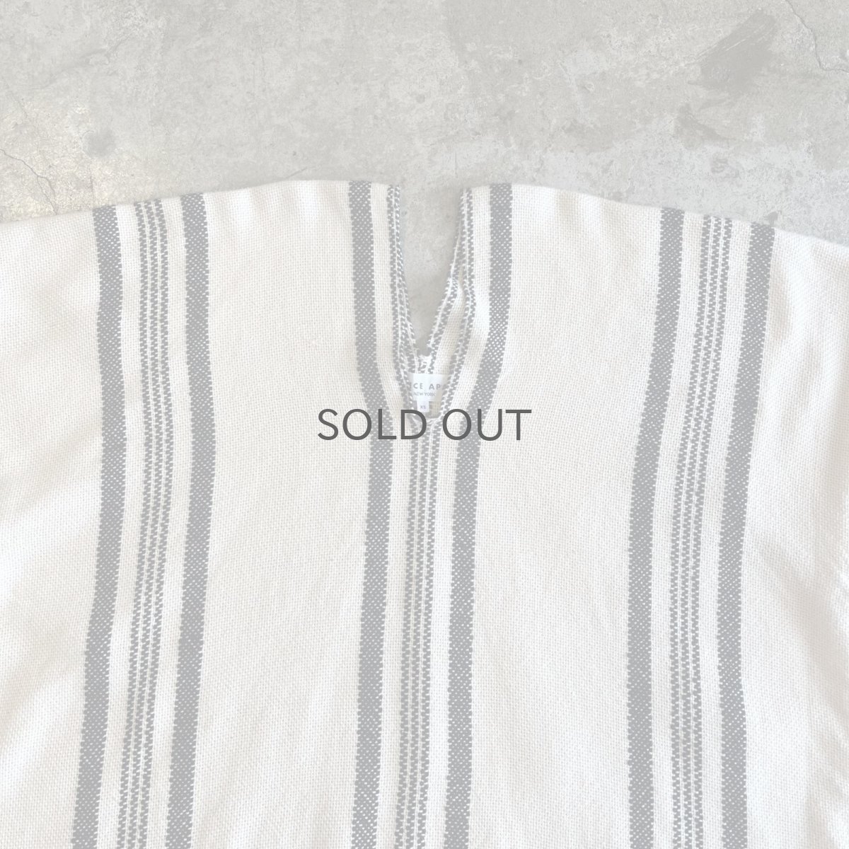 画像7: DOWN FRINGE DESIGN STRIPE PATTERN L/S TOPS / Ladies L(XS) (7)