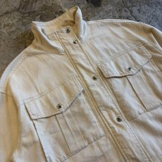 画像3: STAND COLLAR COTTON ZIP UP SHORT JACKET / Ladies M (3)
