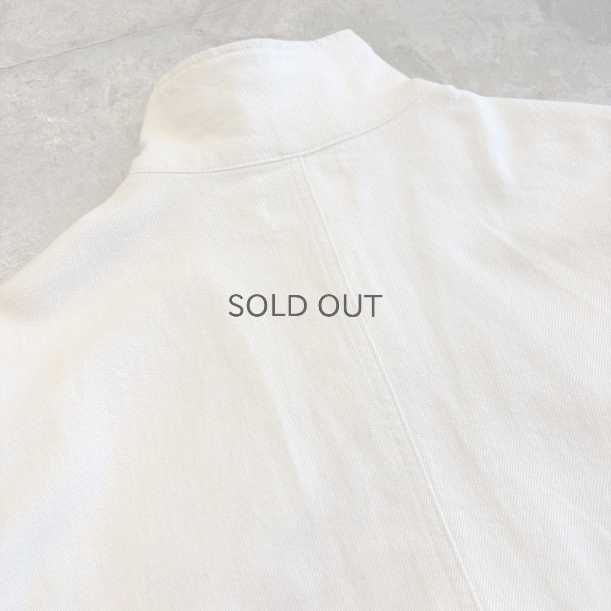 画像10: STAND COLLAR COTTON ZIP UP SHORT JACKET / Ladies M (10)