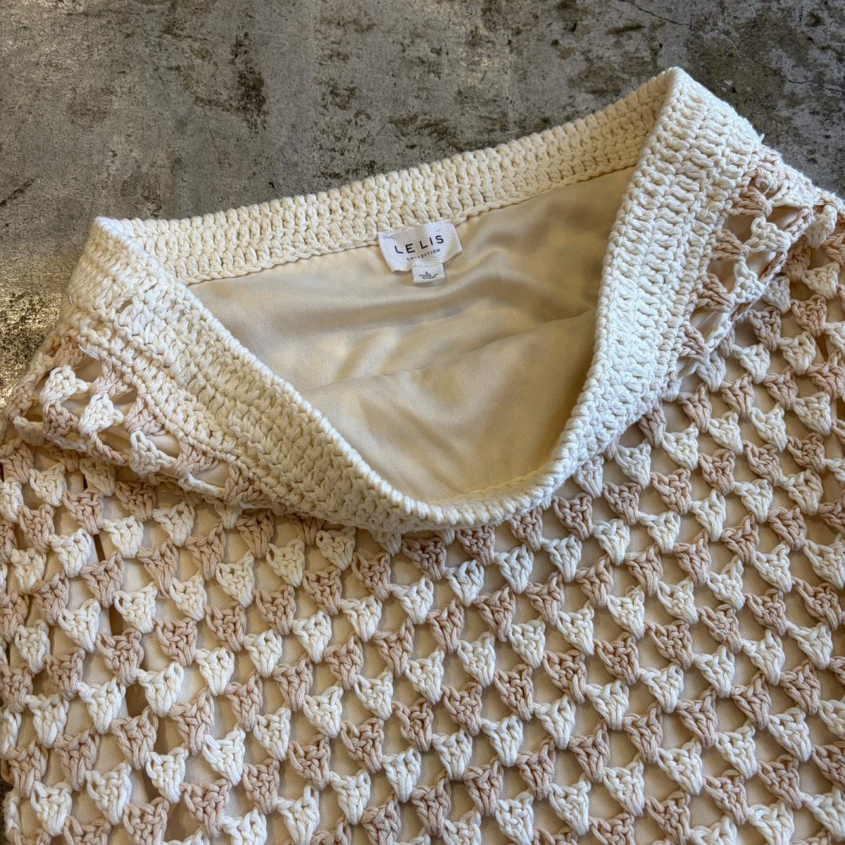 画像6: 2COLOR CROCHET DESIGN  SKIRT / W27~W36 (6)