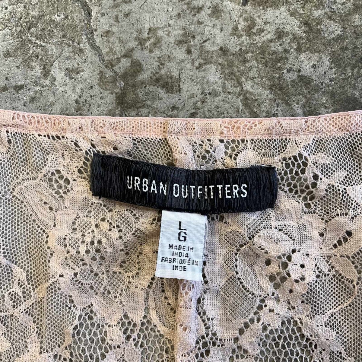 画像10: PALE TONE LACE PATTERN ASYMMETRY DESIGN LINGERIE  / Ladies M(L)  (10)