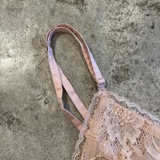 画像6: PALE TONE LACE PATTERN ASYMMETRY DESIGN LINGERIE  / Ladies M(L)  (6)