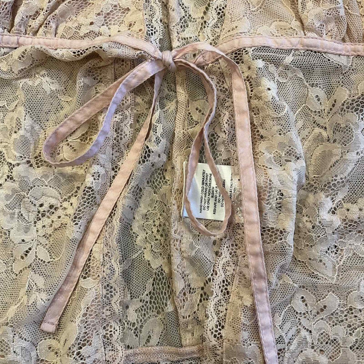 画像7: PALE TONE LACE PATTERN ASYMMETRY DESIGN LINGERIE  / Ladies M(L)  (7)