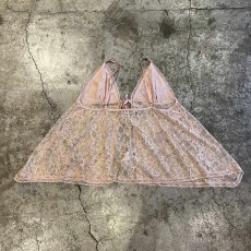 画像8: PALE TONE LACE PATTERN ASYMMETRY DESIGN LINGERIE  / Ladies M(L)  (8)