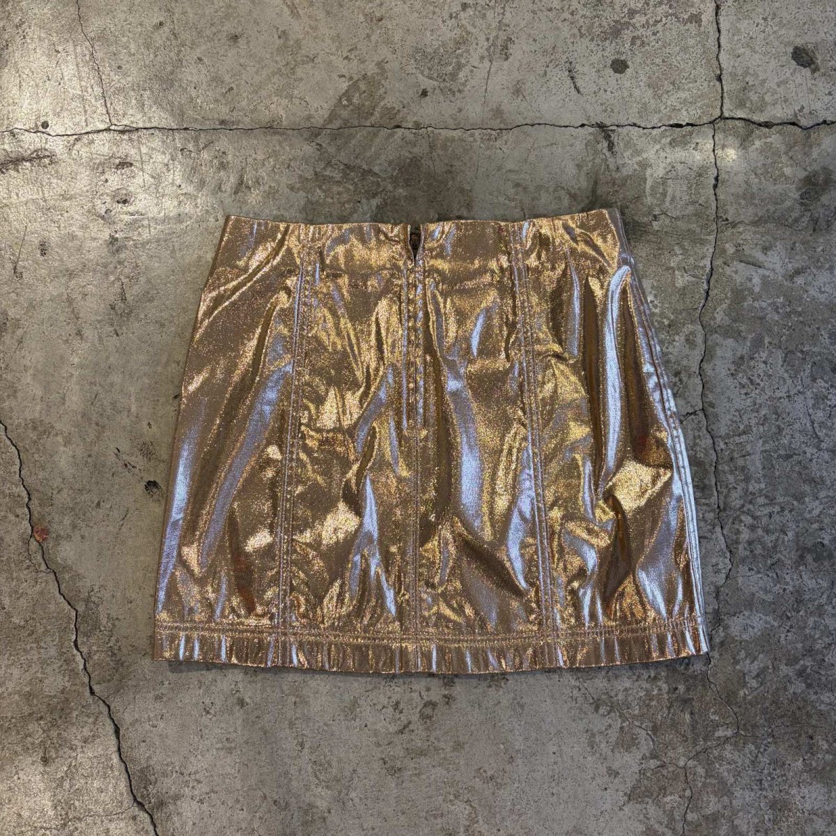 画像2: METALLIC COLOR DESIGN SKIRT / W28 (2)