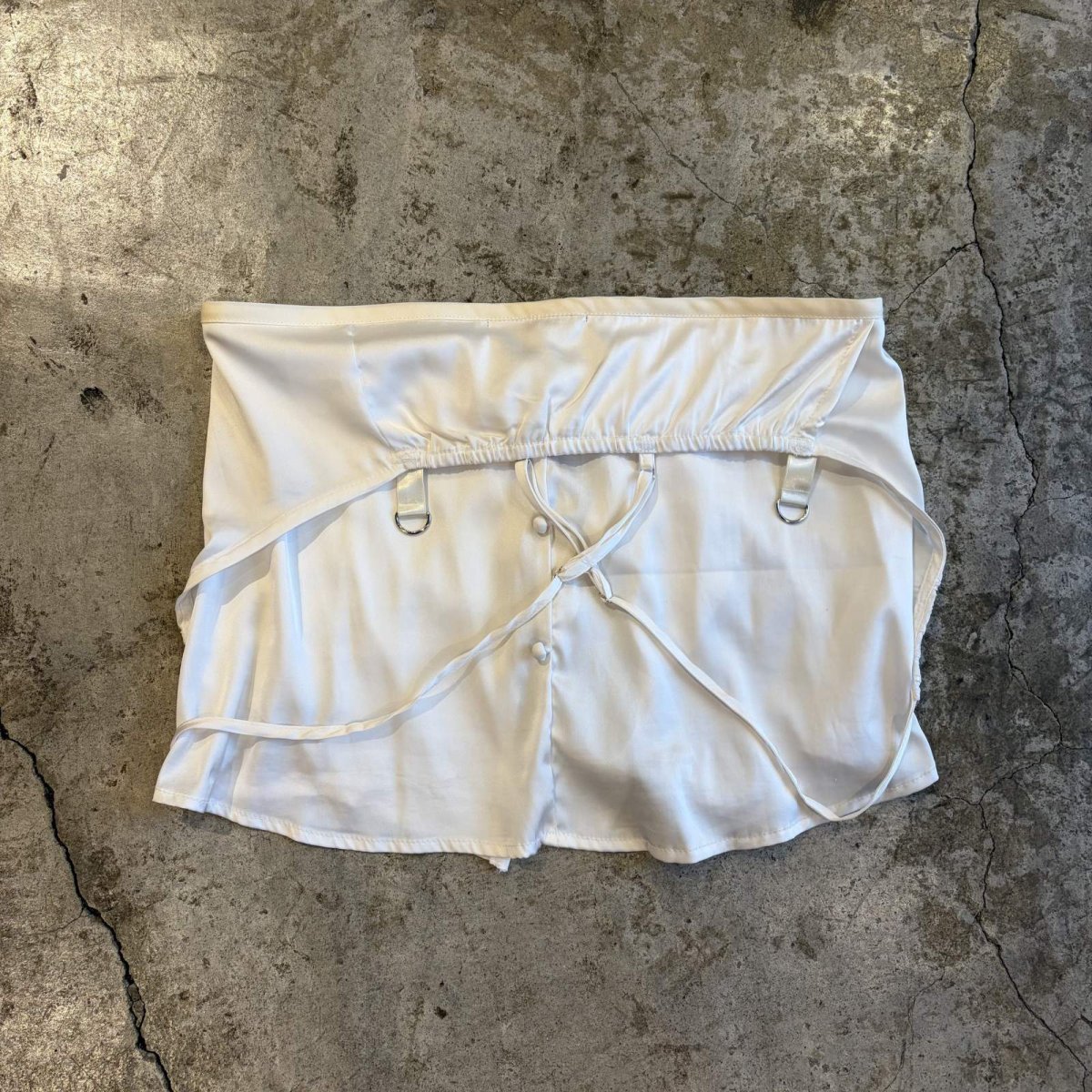 画像2: 【Wiz&Witch】"WANDERER" VINTAGE LACE MIX WRAP SKIRT / FREE (2)