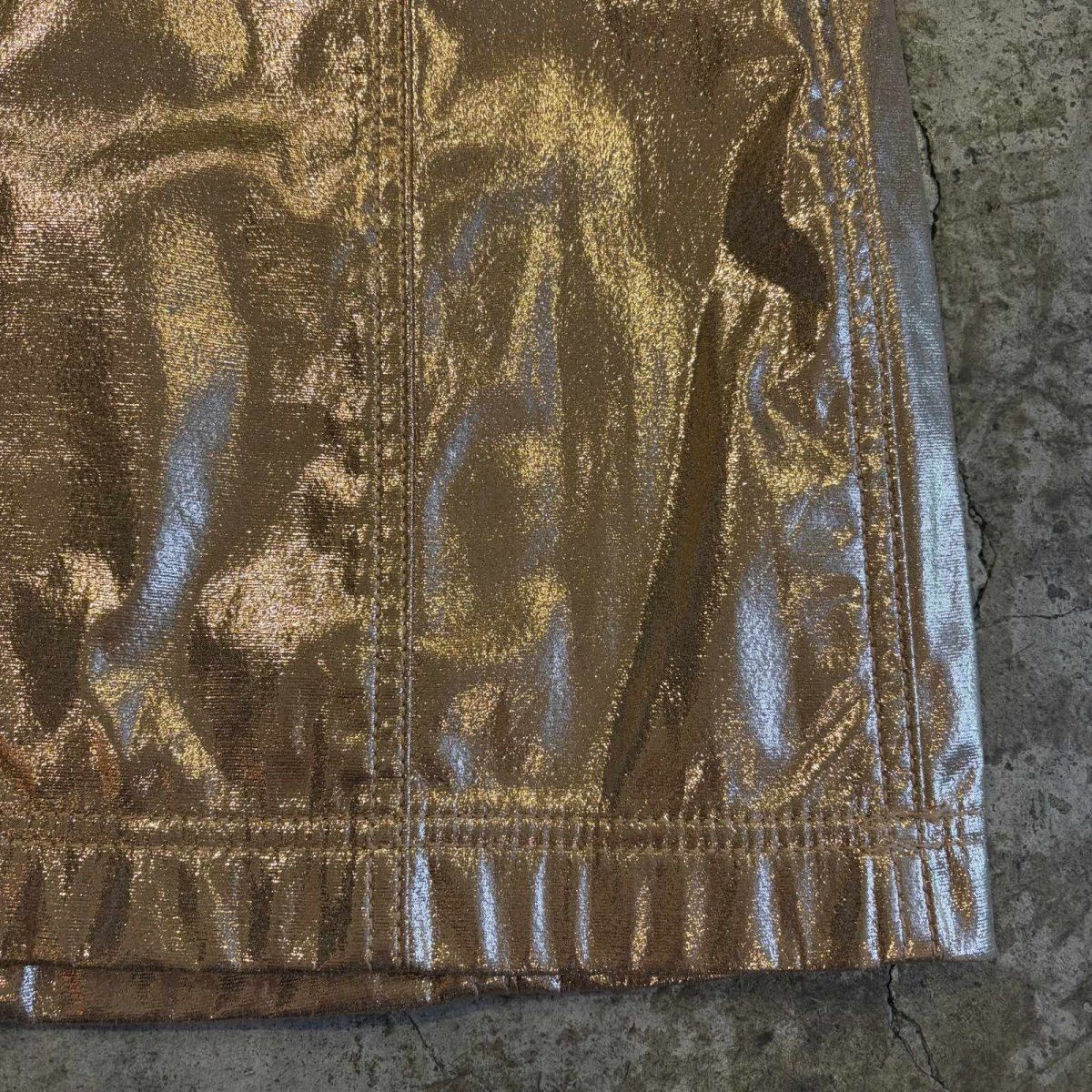画像5: METALLIC COLOR DESIGN SKIRT / W28 (5)
