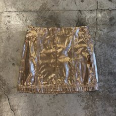 画像1: METALLIC COLOR DESIGN SKIRT / W28 (1)